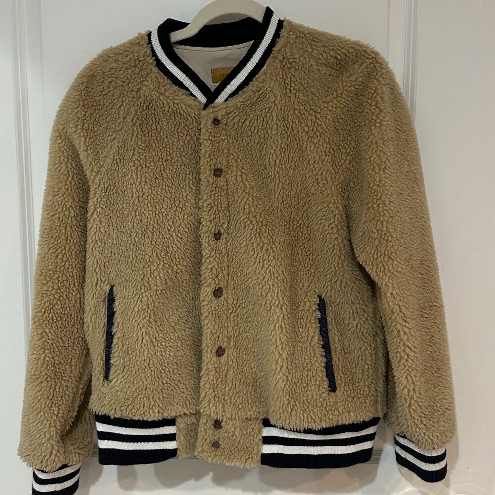 Mother Fleece Sherpa Bomber Jacket